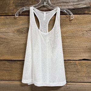 Athleta Racerback White tank top, small